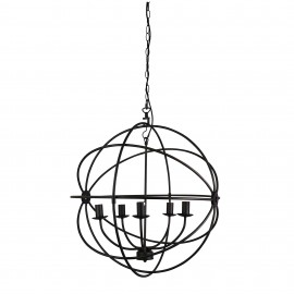 Oriel Lighting-COLUMBUS 65 Wire Framed Open Spherical Pendant